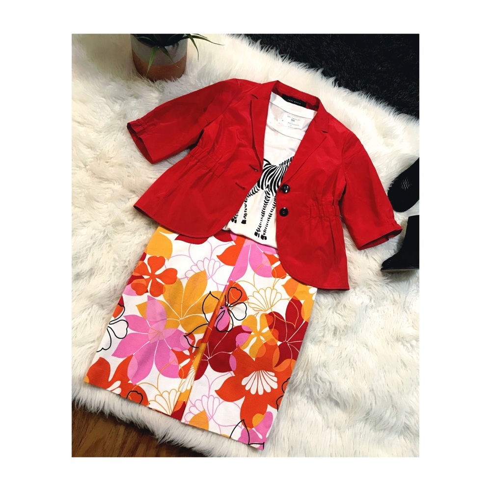 Grace Dane Lewis floral midi skirt